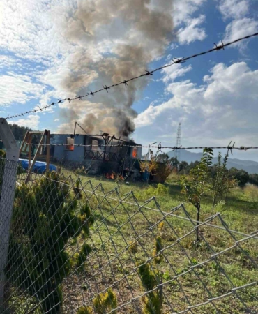 Bağ evinde korkutan yangın