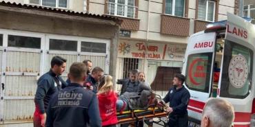 Tekirdağ’da alkollü vatandaş merdiven boşluğuna düştü