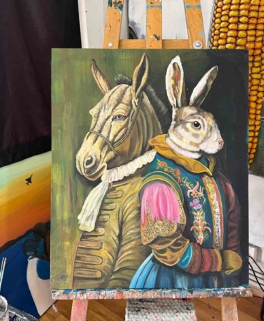 Ressam ve heykeltıraş Orhan Albaş öğrencilerine 3 günde resim yapmayı öğretiyor