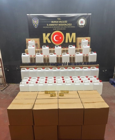 Bursa’da kaçak alkol operasyonu