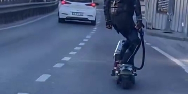 E5’de sıra dışı scooter yolculuğu