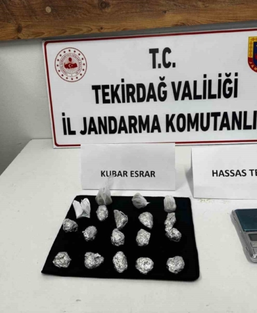 Aranma kaydı bulunan şahsın evinde uyuşturucu madde ele geçirildi