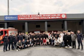 Üniversite öğrencileri itfaiye teşkilatını yerinde tanıdı