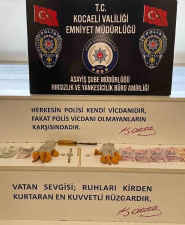 Kocaeli’de 140 bin liralık ziynet eşyası hırsızlığı çözüldü: Şüpheli tutuklandı