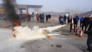 Başiskele’de yangın eğitimi ve tatbikatı