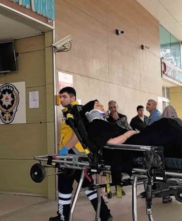 Eşine otomobil kullanmayı öğretirken şarampole uçtular