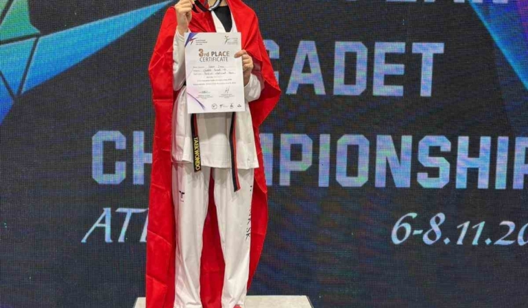 Bilecikli tekvandocudan Avrupa Şampiyonası’nda büyük başarı