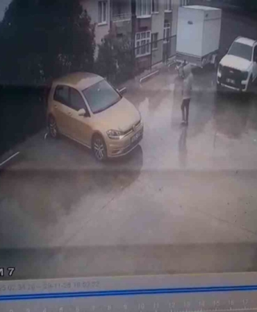 Otoparktan çıkan otomobil, 10 metrelik yükseklikten bahçeye uçtu: 1 yaralı