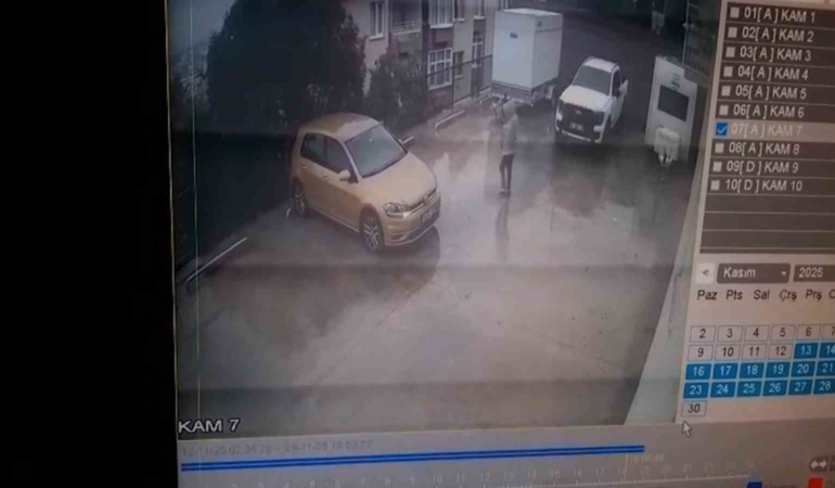 Otoparktan çıkan otomobil, 10 metrelik yükseklikten bahçeye uçtu: 1 yaralı