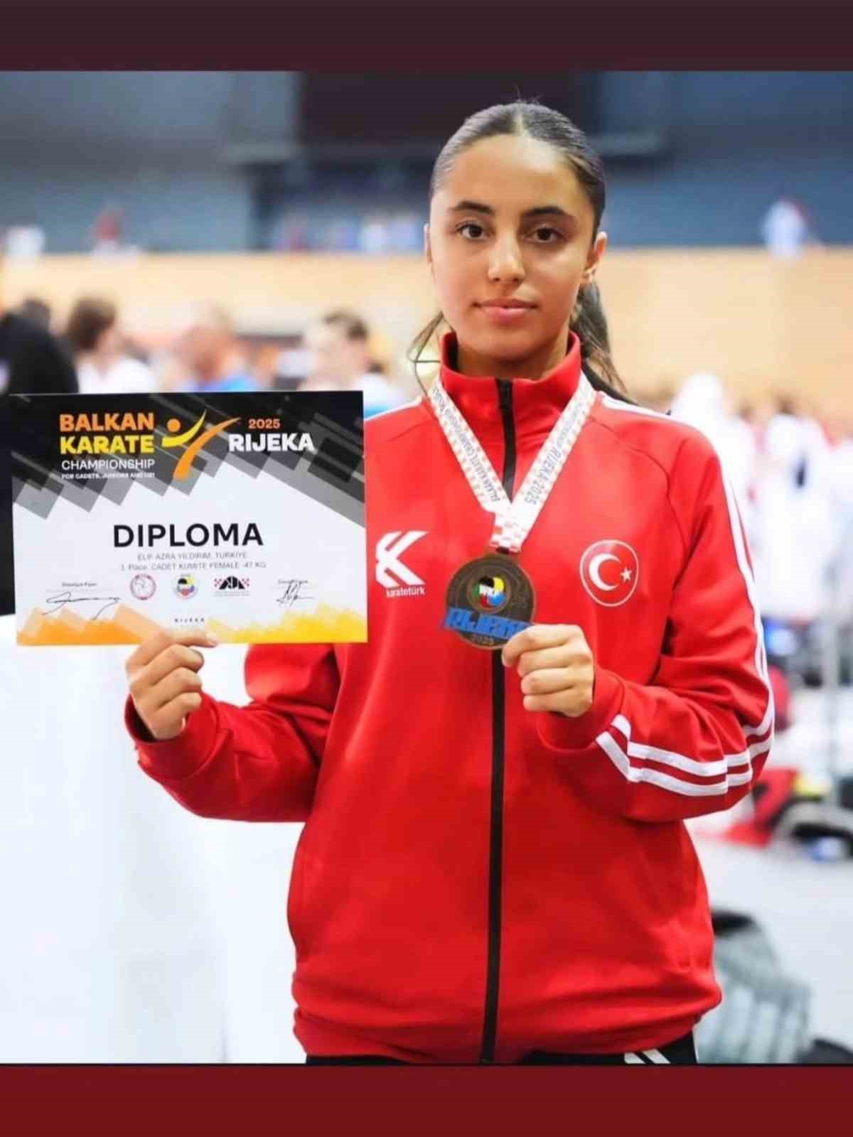 Bilecikli Sporcu Elif Azra Yıldırım Balkan üçüncüsü oldu