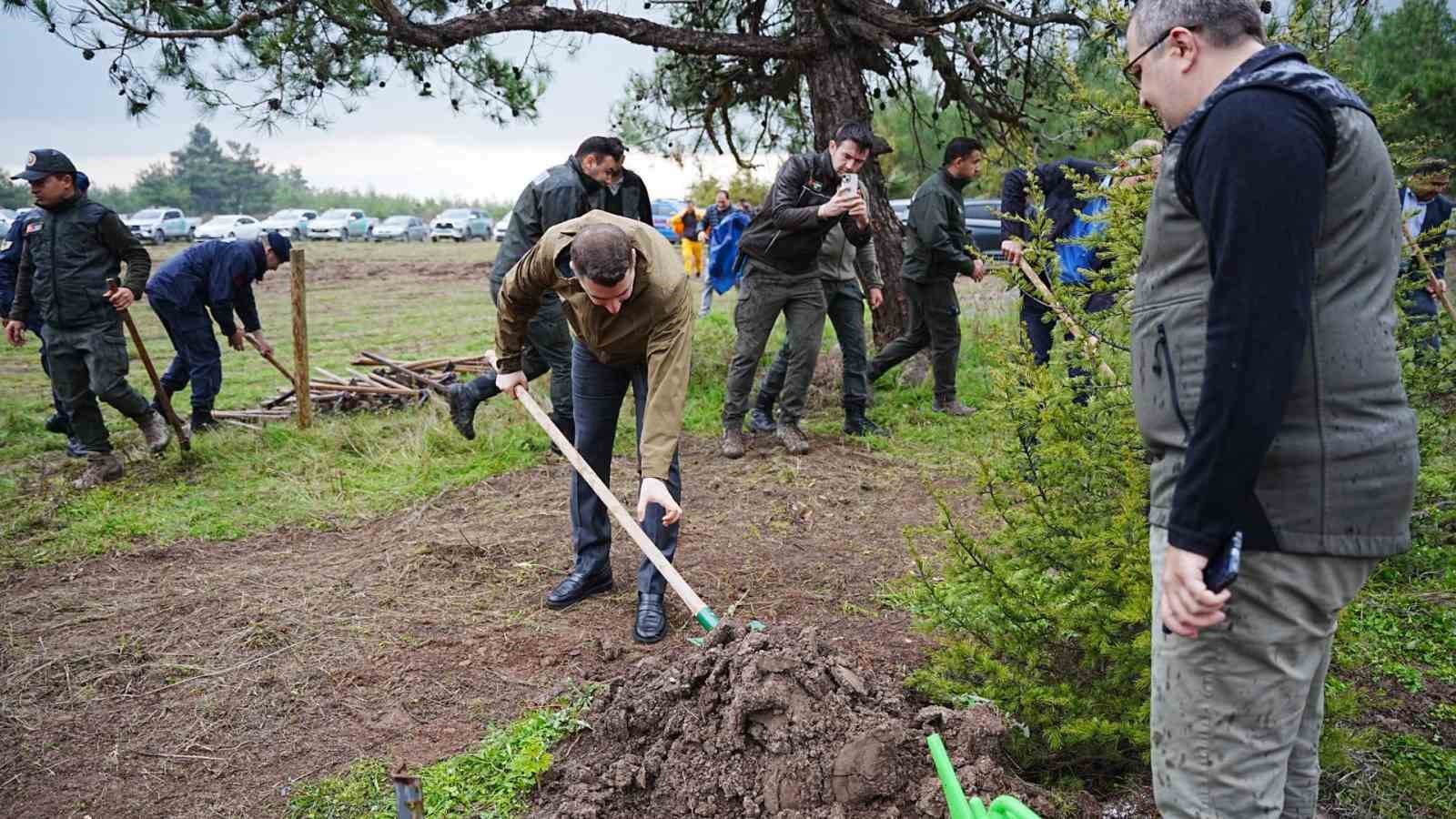 Sındırgı’da Milli Ağaçlandırma Günü’nde fidanlar toprakla buluştu