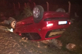 Çanakkale’de takla atan otomobilin sürücüsü hayatını kaybetti