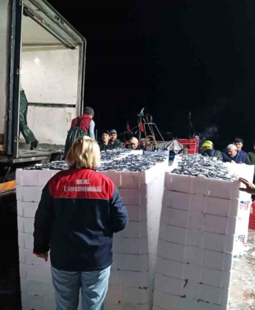 Demirköy’de hamsi denetimi