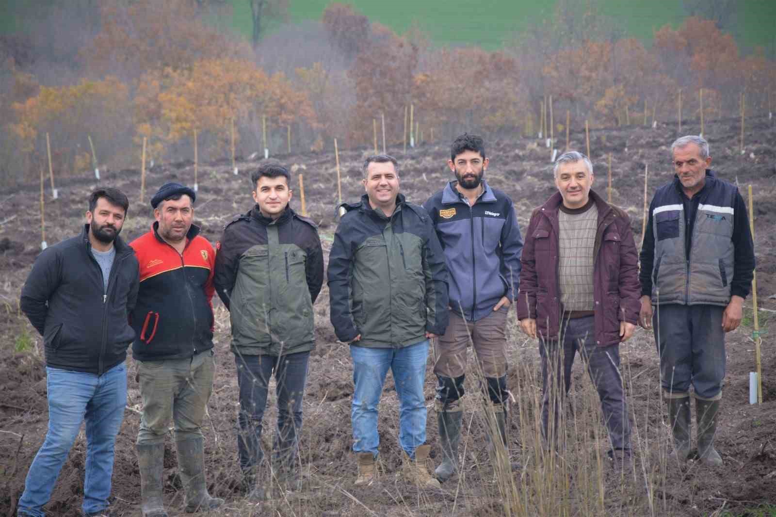 Manyas’ta orman köylüsüne gelir getirici ağaçlandırma