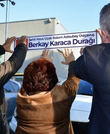 Lüleburgaz’da şehidin ismi sokağa ve durağa verildi