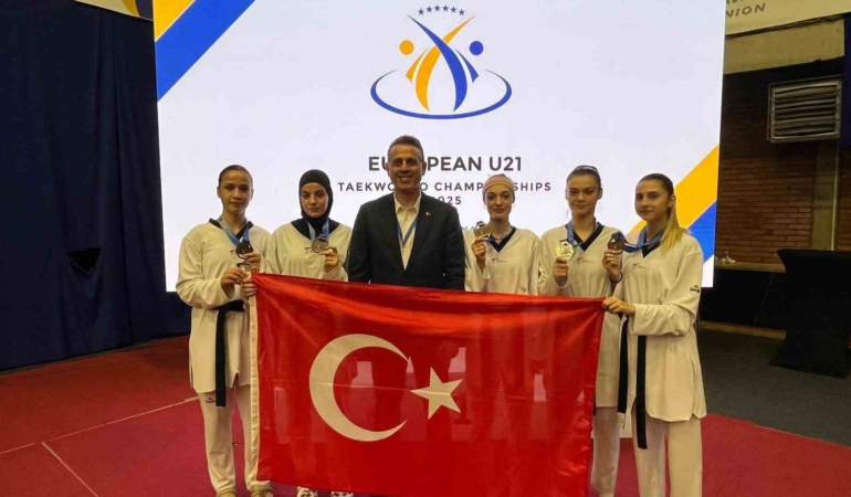 Avrupa Ümitler Taekwondo Şampiyonası’nda 5 madalya