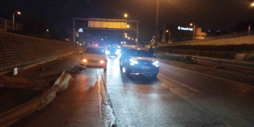 Üsküdar’da kontrolden çıkan otomobil takla attı : 1 yaralı