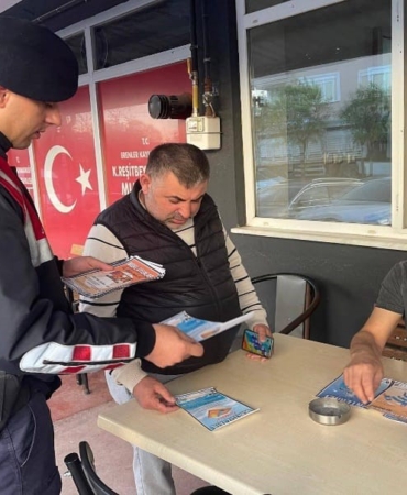 Jandarma dolandırıcılığa karşı sahada: Vatandaş tek tek bilgilendirildi