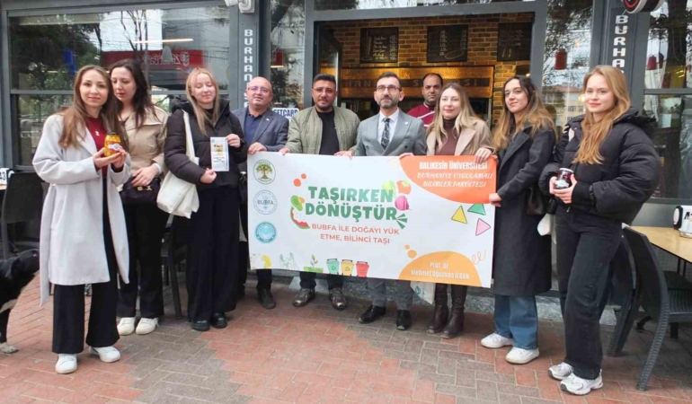 Balıkesir’de üniversiteliler sıfır atık projesi başlattı