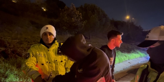 Sürücü değişikliği polisin gözünden kaçmadı