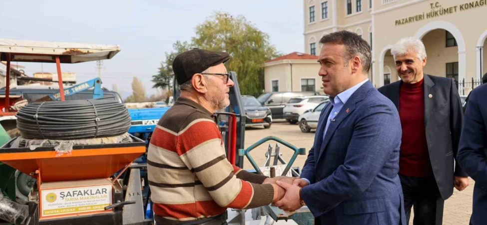 Vali Sözer Pazaryeri Küçük Sanayi Sitesi’nde esnafla buluştu