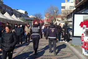 Edirne polisi işlek noktalarda güvenliği arttırdı