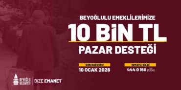 Beyoğlu’nda emeklilere verilen pazar desteği 2026’da da devam edecek
