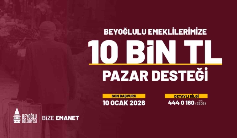 Beyoğlu’nda emeklilere verilen pazar desteği 2026’da da devam edecek