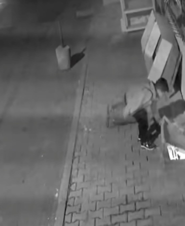 Arnavutköy’de küçük çocuğun tehlikeli oyunu kamerada