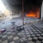 Oto tamir dükkanı ve 2 araç çıkan yangında küle döndü