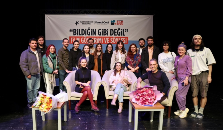 Ödüllü yapım "Bildiğin Gibi Değil" in film ekibi Küçükçekmece’deydi