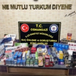 Bursa’da 2 bin adet gümrük kaçağı sigara ele geçirildi