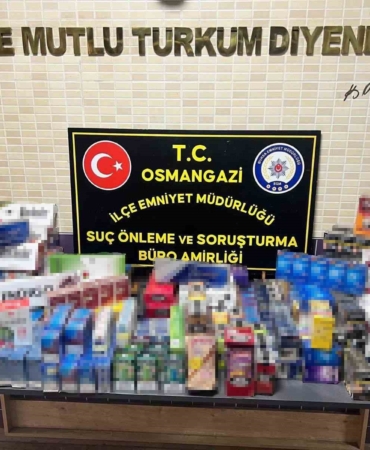 Bursa’da 2 bin adet gümrük kaçağı sigara ele geçirildi