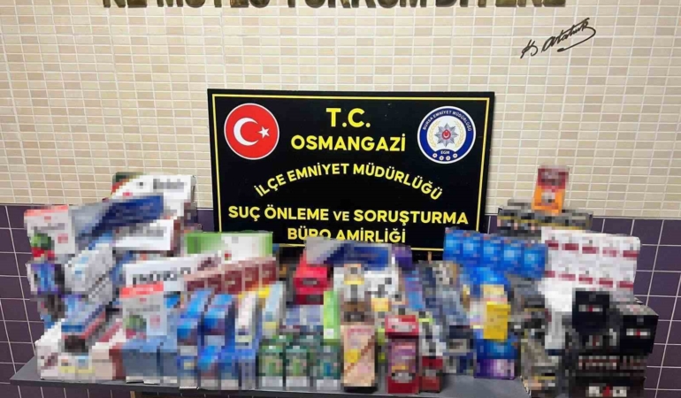 Bursa’da 2 bin adet gümrük kaçağı sigara ele geçirildi