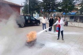 Babaeski’de aile sağlık merkezlerinde yangın eğitimi verildi