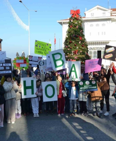 Bursa’nın Mudanya ilçesinde H.O.B.A. projesi kapsamında anlamlı yürüyüş