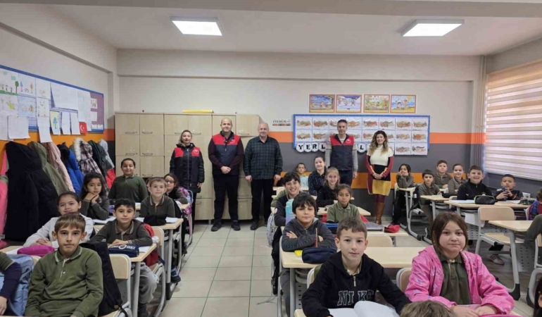 İlkokul öğrencilerine su verimliliği, balığın faydaları ve beslenme eğitimi