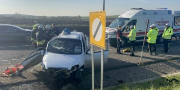 Tekirdağ’da feci kaza: 5 yaralı