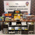 Tekirdağ’da kaçakçılık operasyonlarında çok sayıda ürün ele geçirildi