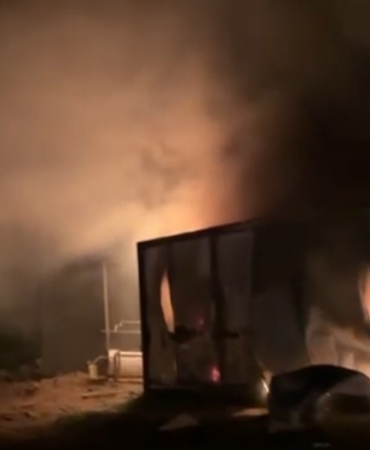 Küllükte unutulan sigara yangına neden oldu