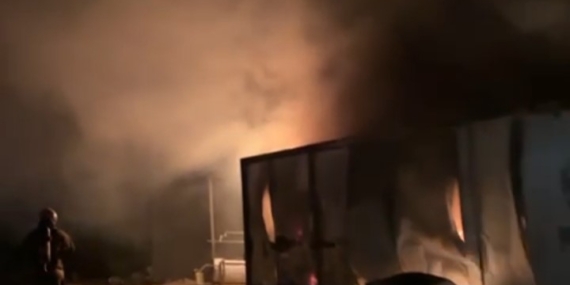 Küllükte unutulan sigara yangına neden oldu