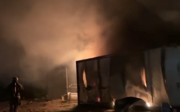 Küllükte unutulan sigara yangına neden oldu