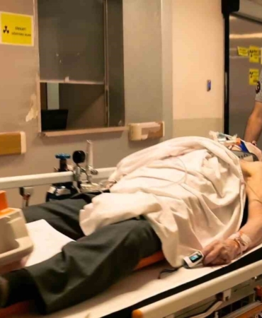 Merdiven boşluğuna düşen yaşlı adam ağır yaralandı