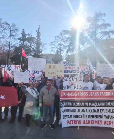 Çorlu’da işçilerden hak arayışı eylemi