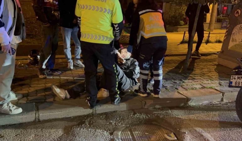 Edirne’de alkollü motosiklet sürücüsü otomobille çarpıştı: 1 yaralı