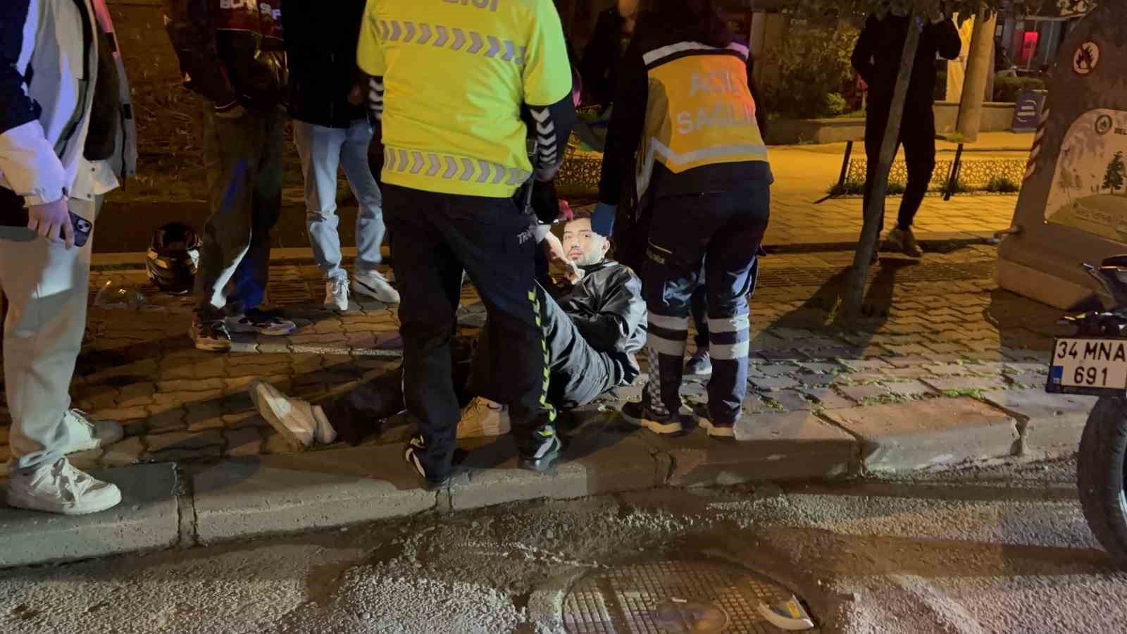 Edirne’de alkollü motosiklet sürücüsü otomobille çarpıştı: 1 yaralı