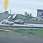 Edirne’de çarpışan aracın defalarca takla attığı kaza kamerada