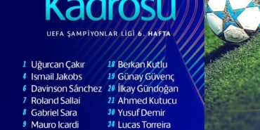 Galatasaray’ın, Monaco maçı kamp kadrosu belli oldu