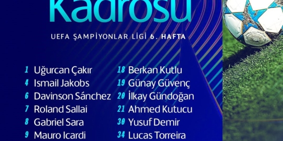 Galatasaray’ın, Monaco maçı kamp kadrosu belli oldu