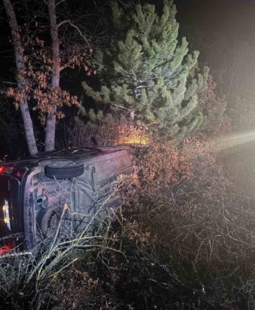 Şarampole uçan araçta bulunan 2 kişi yaralandı